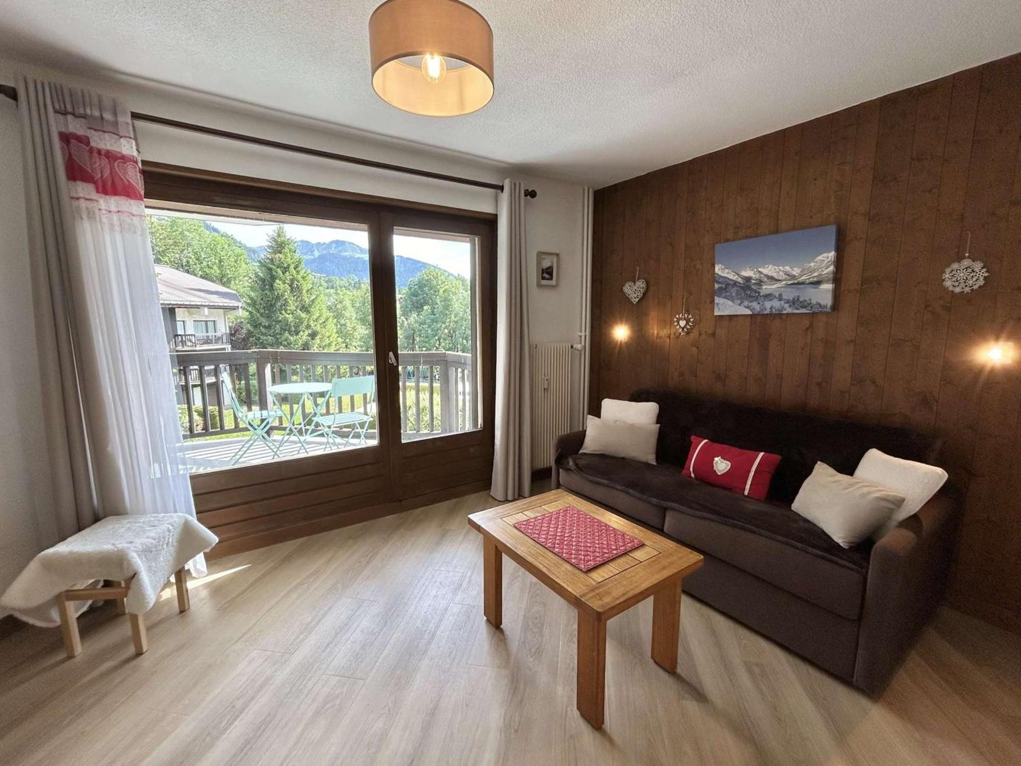 Studio Avec Piscine Chauffee, Tennis & Balcon - 4 Couchages A Megeve - Fr-1-597-14 Exterior foto